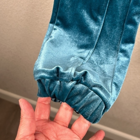 INC International Concepts Teal Green Velvet Jogger Pants Size XS New with tags! - Picture 4 of 10